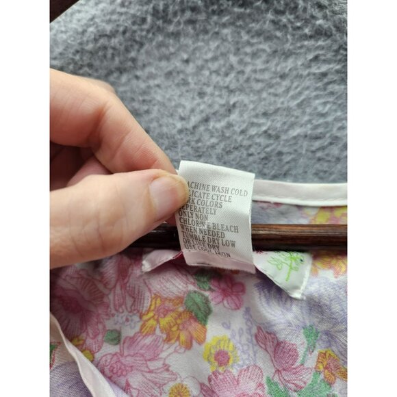 Floral Sleeveless Button-Up Vest With Pockets 3X Moon Dance 100% Polyester Women - Picture 3 of 4